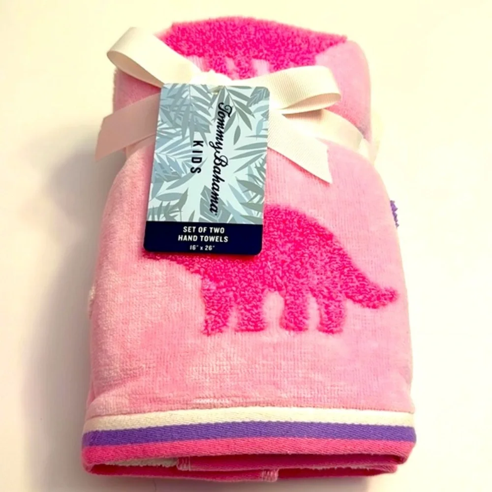 💥8pc TOMMY BAHAMA Kids 100% Cotton Bath Towel Set - Daniele Di - Pink/Purple